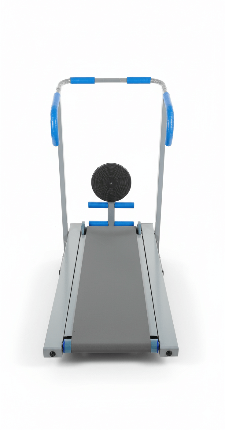 3-in-1 Manual Treadmill with Rollers, Twister & Sit-Up Bar